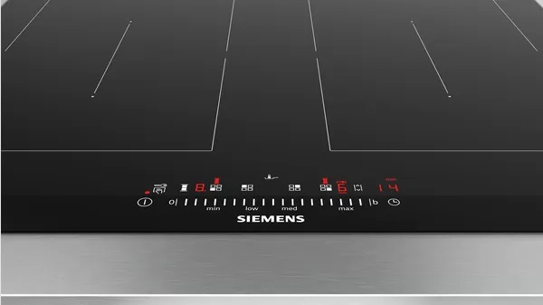 Siemens iQ500 ED675FQC5E Piano Cottura a Induzione 60 cm 4 Zone CombiZone Nero Vetroceramica