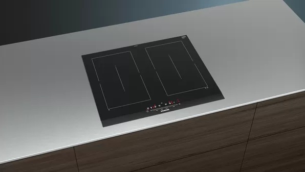 Siemens iQ500 ED675FQC5E Piano Cottura a Induzione 60 cm 4 Zone CombiZone Nero Vetroceramica