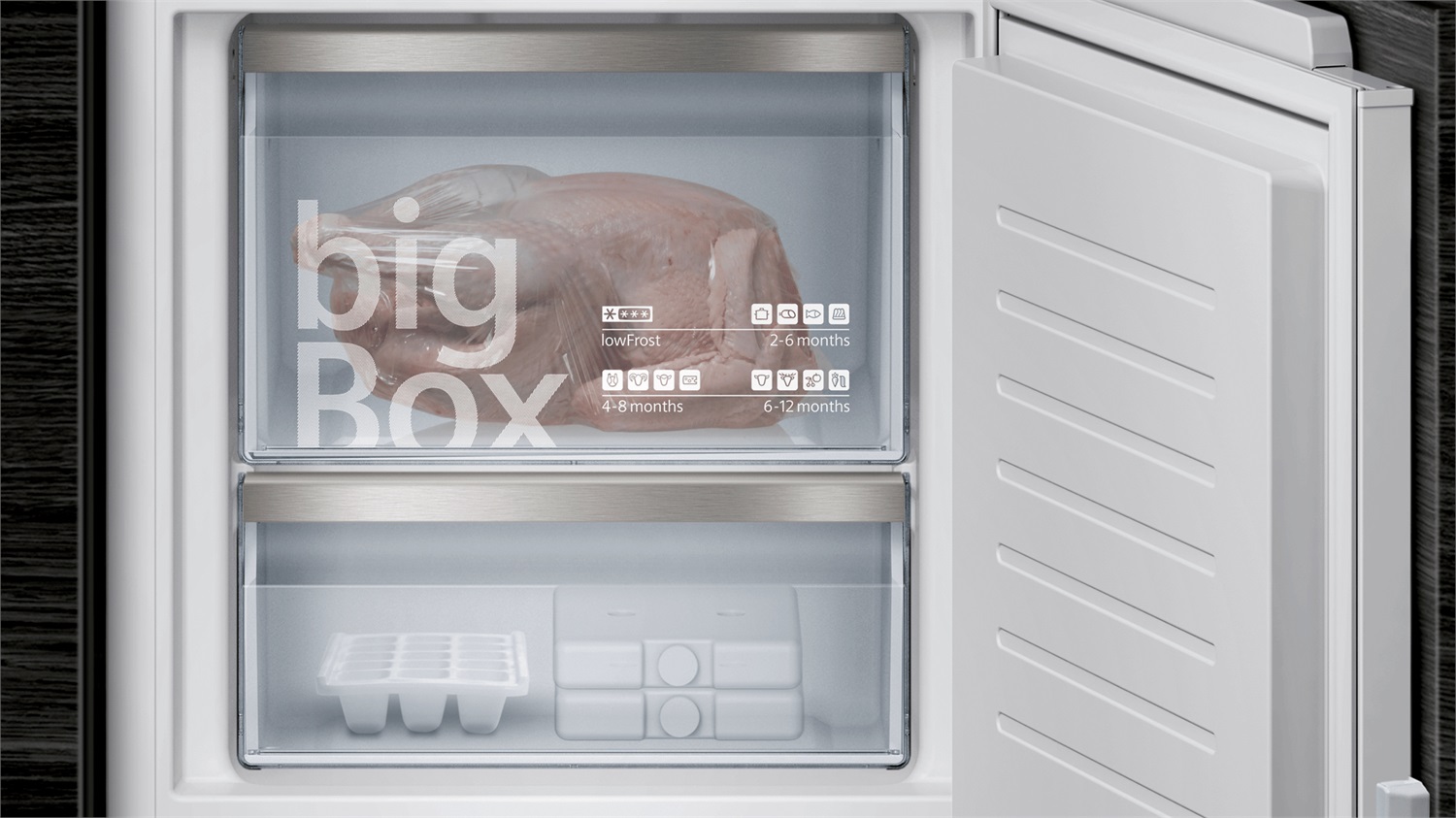 Siemens KI77SADE0 iQ500 Frigorifero da Incasso 231 L con Tecnologia lowFrost e hyperFresh Premium 0° - Bianco