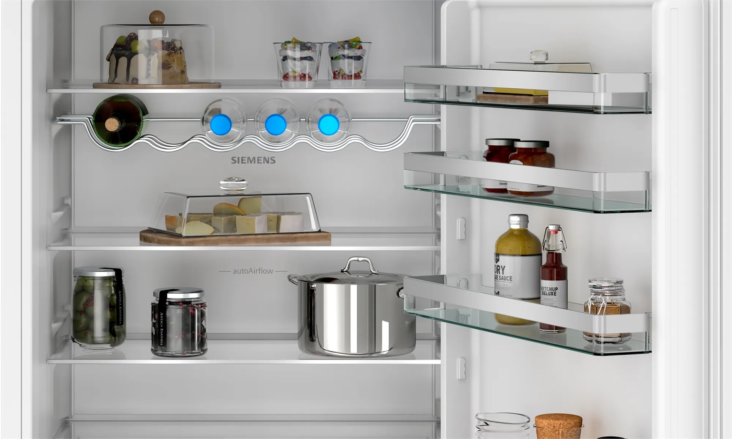 Siemens iQ300 KB96NVSE0 Frigorifero Combinato da Incasso 383 L Classe E No Frost Bianco