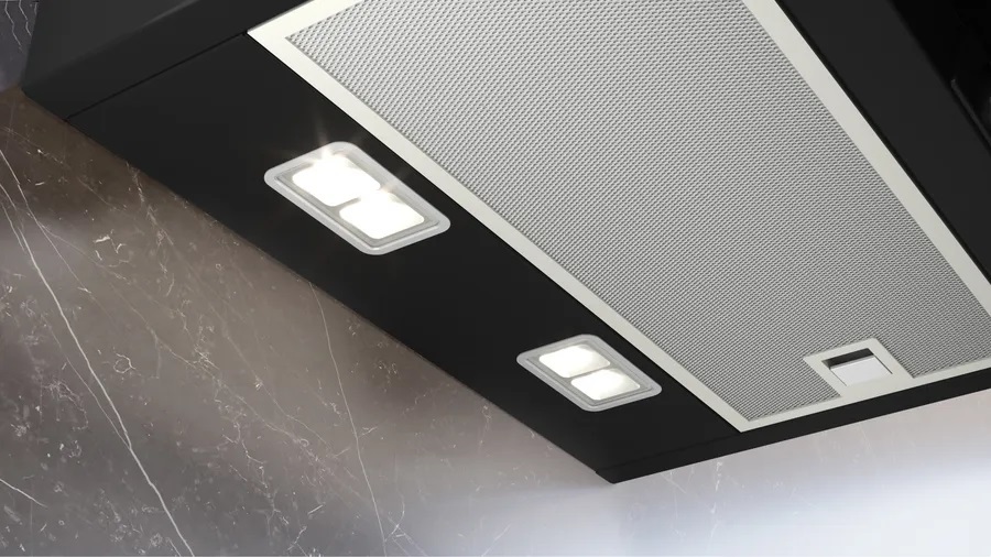 Siemens LC87KFN60 iQ300 Cappa Aspirante a Parete 80 cm in Vetro Nero, Potenza 427 m³/h, Classe Energetica A