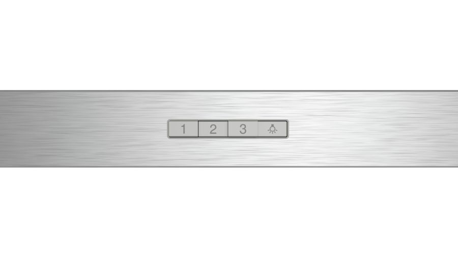 Neff D64BBC0N0 Cappa Aspirante a Parete 60 cm in Acciaio Inox con Potenza di Estrazione 590 m³/h e Illuminazione LED