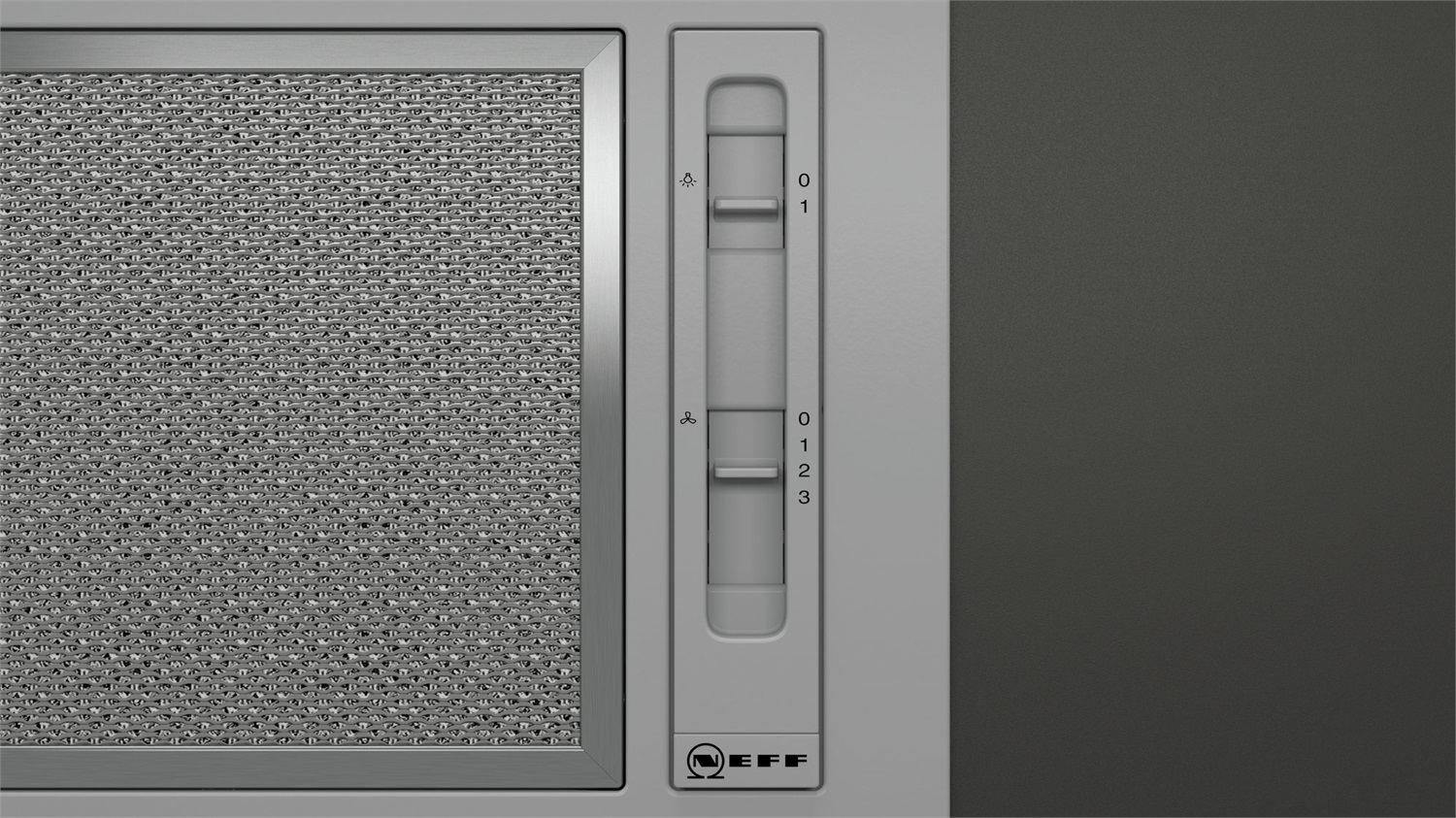 NEFF D51NAA1C0 Cappa Aspirante Sottopensile Incasso 53 cm Acciaio Inox 300 m³/h Classe D