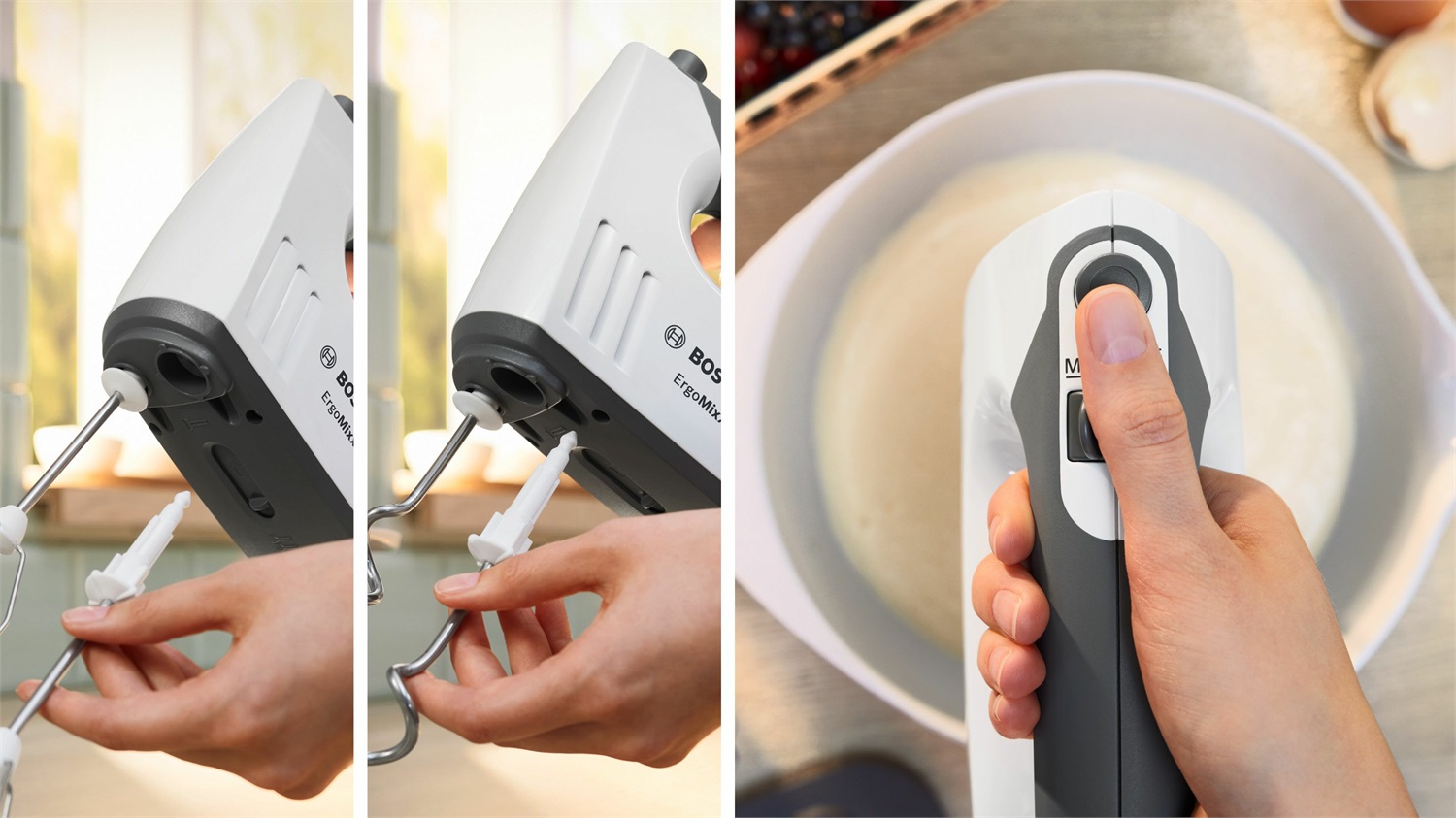 Bosch MMRP1000 Tritatutto Elettrico 400 W, 0.8 Litri, Plastica e Acciaio Inox, Colori Rosso/Trasparente/Bianco