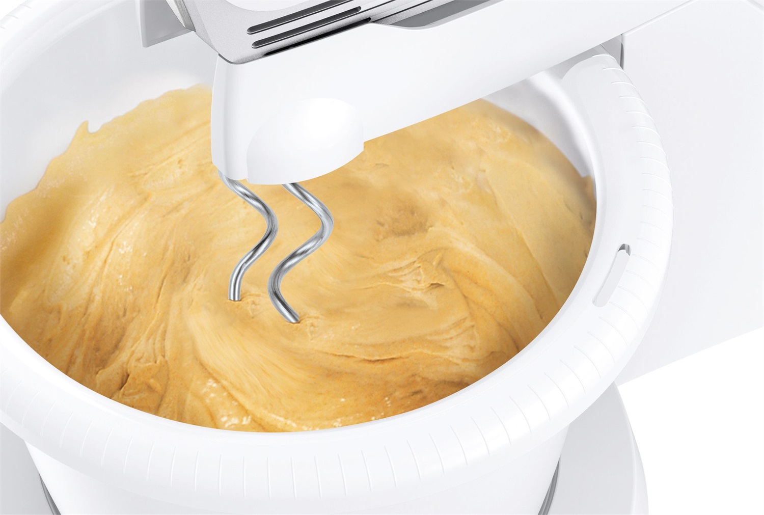 Bosch CleverMixx MFQ2600X - Sbattitore Elettrico con Ciotola da 3 L, 400 W, 4 Velocità e Turbo, Fruste e Ganci in Acciaio Inox