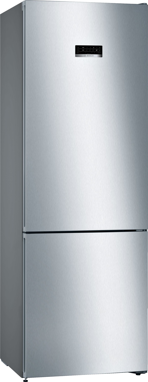 Bosch KGN49XLEA Frigorifero Combinato Libera Installazione 438L No Frost con SuperCooling e Design Metal Look