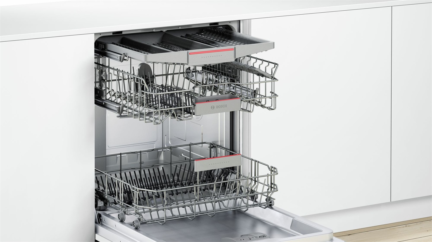 Bosch Serie 4 SMV46KX04E Lavastoviglie A Scomparsa Totale 13 Coperti A con Asciugatura Extra e Programma Bicchieri
