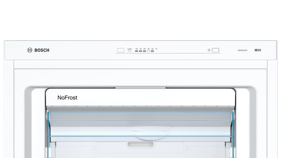 Bosch GSN58VWEV Congelatore Verticale Libera Installazione 366 L Classe E Bianco NoFrost con Super-congelamento