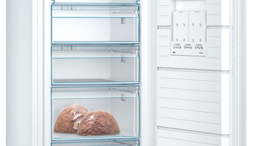 Bosch GSN58VWEV Congelatore Verticale Libera Installazione 366 L Classe E Bianco NoFrost con Super-congelamento