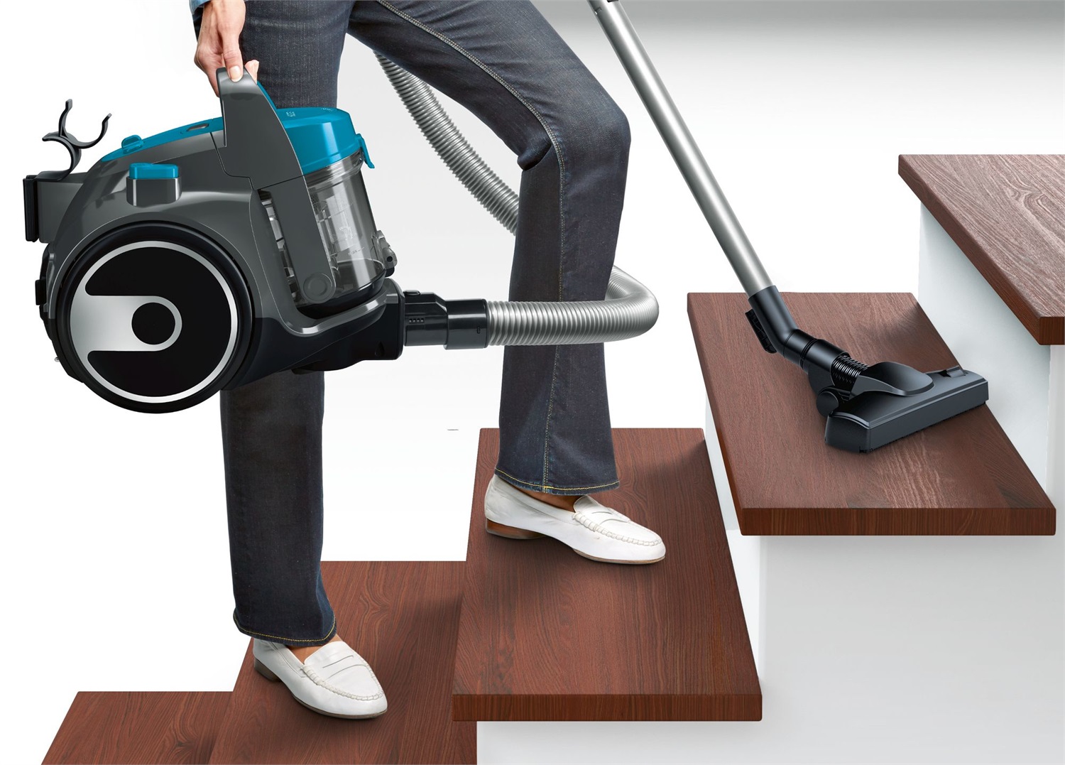 Bosch Serie 2 BGS05X240 Aspirapolvere senza sacco Turchese, 700 W, A cilindro, Filtro Igienico PureAir, Capacità 1,5 L