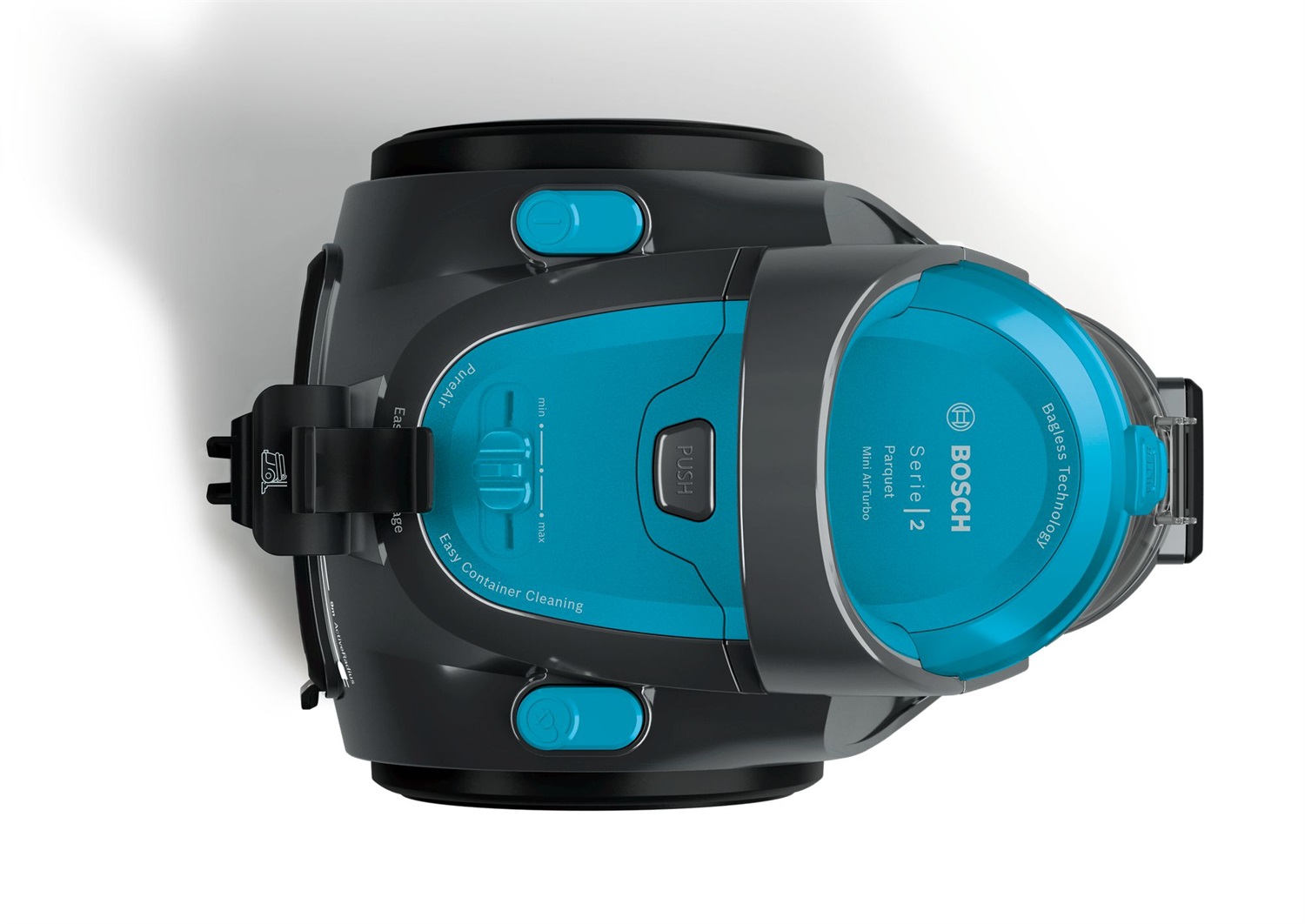Bosch Serie 2 BGS05X240 Aspirapolvere senza sacco Turchese, 700 W, A cilindro, Filtro Igienico PureAir, Capacità 1,5 L