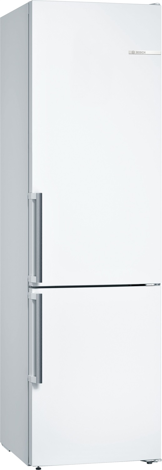 Bosch KGN39VWEQ Serie 4 Frigorifero Combinato a Libera Installazione 203 x 60 cm Bianco, Capacità 368 L, Classe E, Total No Frost, Cassetti VitaFresh