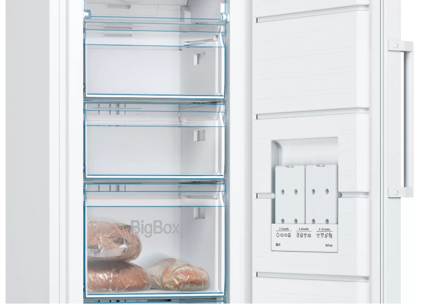 Bosch GSN29UWEW Congelatore Verticale Libera Installazione 200 Litri NoFrost Multi Airflow Classe E Colore Bianco