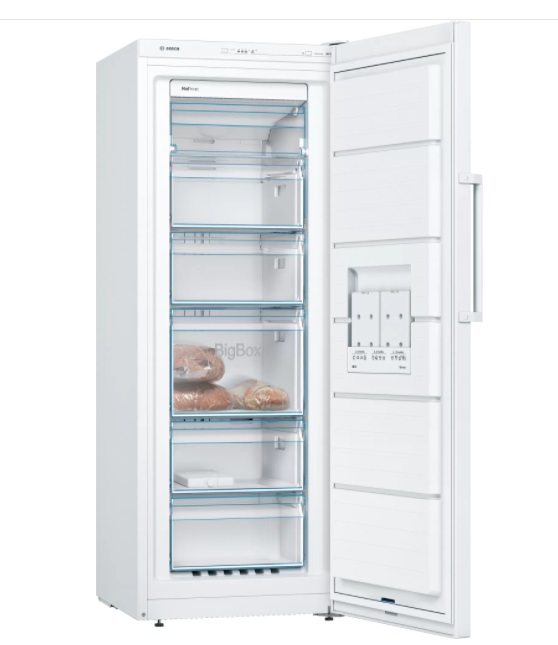 Bosch GSN29UWEW Congelatore Verticale Libera Installazione 200 Litri NoFrost Multi Airflow Classe E Colore Bianco