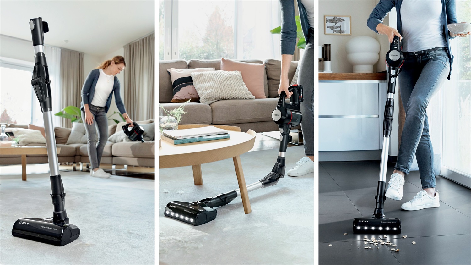 Bosch BCS711EXT Scopa Elettrica Ricaricabile Unlimited 7 Nero con Tecnologia Ciclonica e Accessori Inclusi