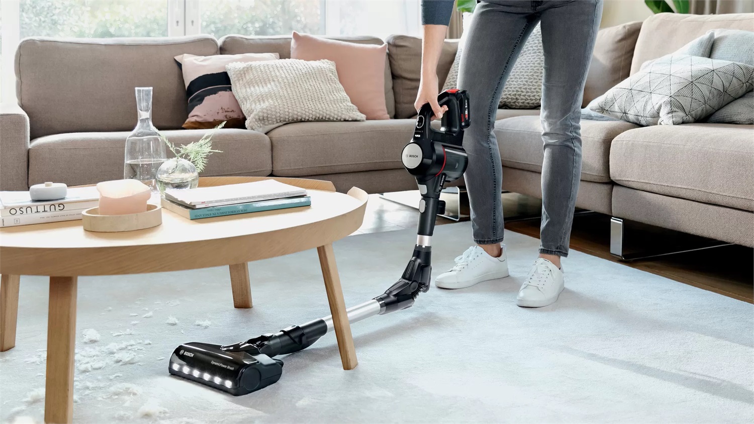 Bosch BCS711EXT Scopa Elettrica Ricaricabile Unlimited 7 Nero con Tecnologia Ciclonica e Accessori Inclusi