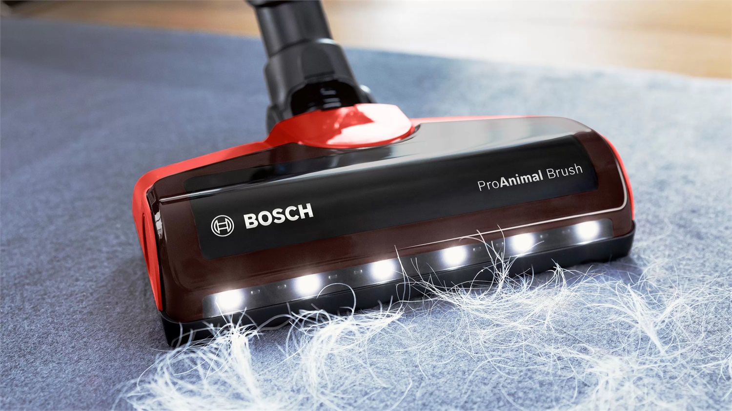 Bosch BCS711PET Scopa Elettrica Senza Sacchetto Ricaricabile Unlimited 7 ProAnimal 0,3 L Nero/Rosso
