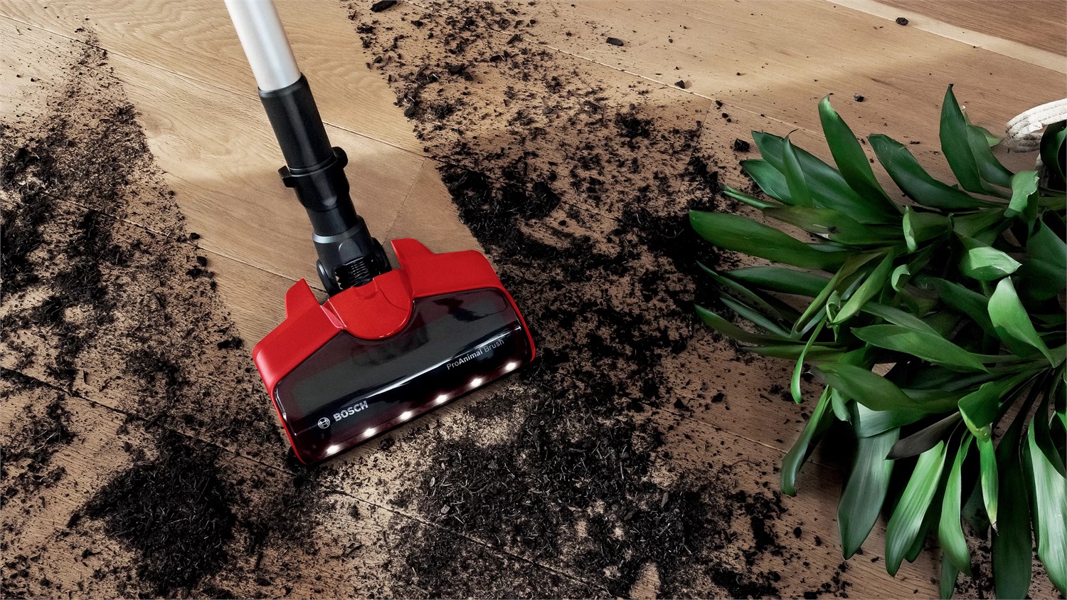 Bosch BCS711PET Scopa Elettrica Senza Sacchetto Ricaricabile Unlimited 7 ProAnimal 0,3 L Nero/Rosso