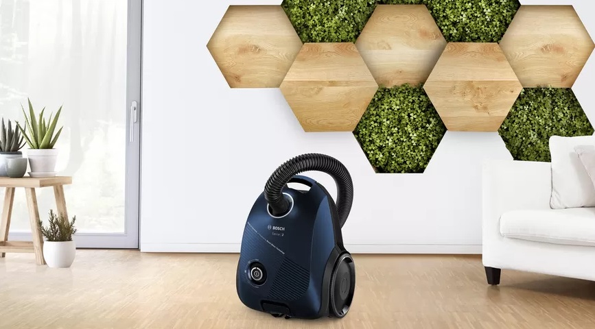 Bosch Serie 2 BGBS2BU1T Aspirapolvere a Traino 3,5 L 850 W Cilindro Secco con Sacchetto e Spazzola Turbo