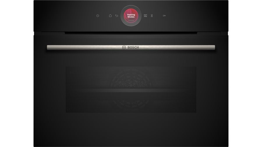 Bosch CBG7341B1 Forno Compatto da Incasso 60 x 45 cm, 47 L, Nero, Acciaio Inox, A , Air Fry, Touch Screen