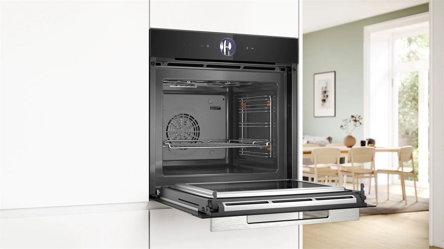 Bosch Serie 8 HMG7361B1 Forno Combinato Microonde da Incasso 67L 3600W Nero con Home Connect