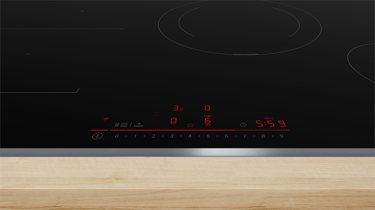 Bosch Serie 6 PVS845HB1E Piano Cottura a Induzione 80 cm Nero, 4 Zone, Vetro-ceramica, Controllo Touch DirectSelect