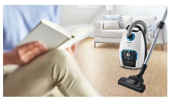 Bosch BGB75XSIL ProSilence Aspirapolvere a Traino 5 L 650 W con Sacchetto e Filtro UltraAllergy