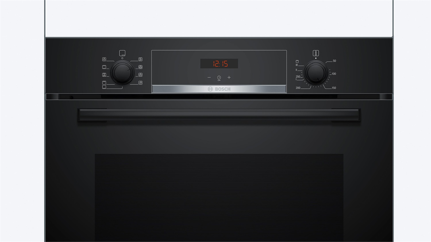 Bosch HBA534BB3 Forno da incasso 60 x 60 cm Nero 71L Classe A Multifunzione Ventilato con Grill e Pulizia Idrolitica