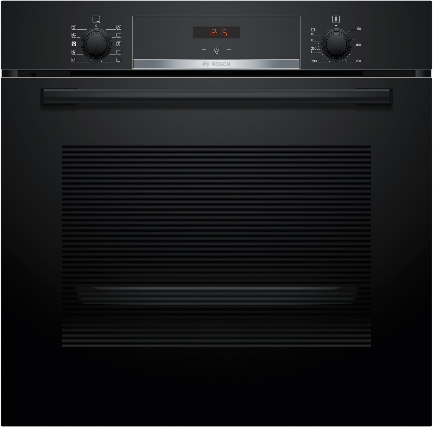 Bosch HQA534BB3 Forno da Incasso con Vapore 60 x 60 cm Nero Classe A , 71 L, 3400 W, Cottura Ventilata