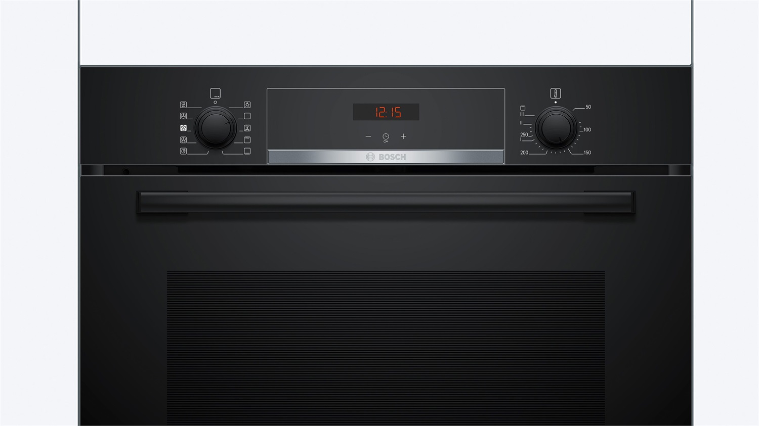 Bosch HQA534BB3 Forno da Incasso con Vapore 60 x 60 cm Nero Classe A , 71 L, 3400 W, Cottura Ventilata