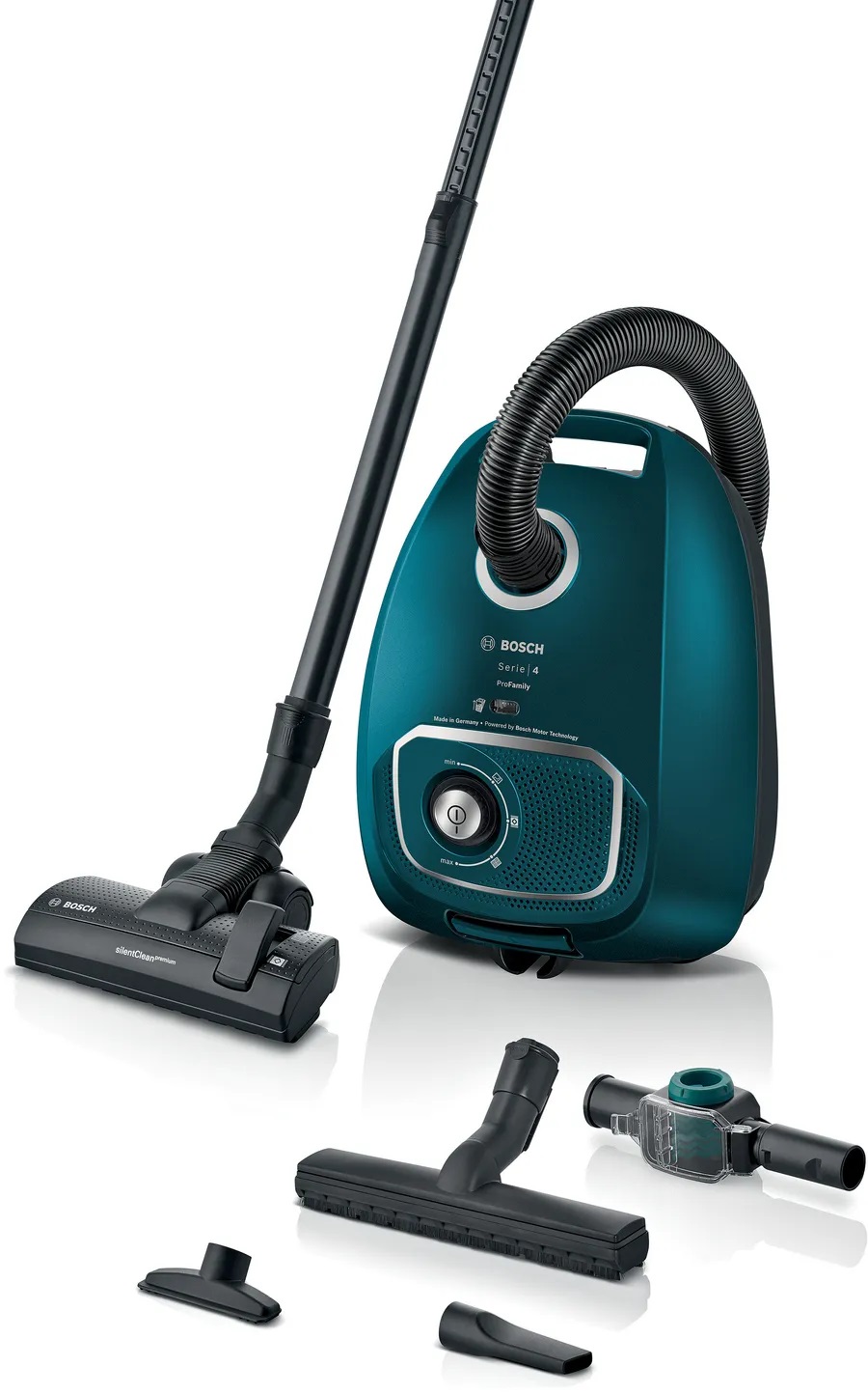 Bosch BGL41FAM1H Aspirapolvere a Traino 4 L con Sacco, Potenza 700 W, Filtro UltraAllergy e Accessori Inclusi