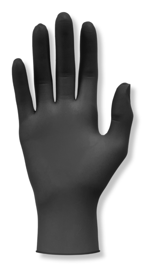 Meditrade Guanti Monouso in Nitrile Nero, Taglia L, Conf. da 1000 pz, Adatti per Alimenti