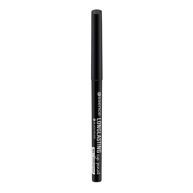 Essence Long Lasting Eye Pencil Matita Occhi 01 Black Fever - 0.28 g, Lunga Durata e Colore Intenso