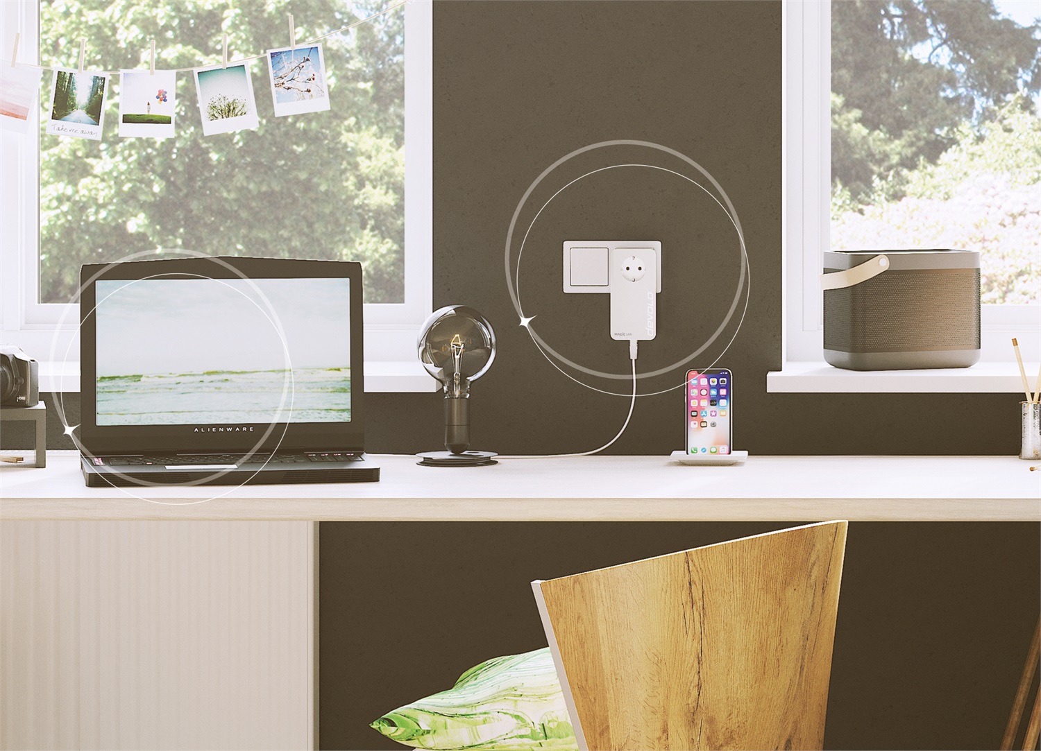 Devolo Magic 2 LAN - Adattatore Powerline 2400 Mbit/s con Collegamento Ethernet LAN - Bianco - 1 pz