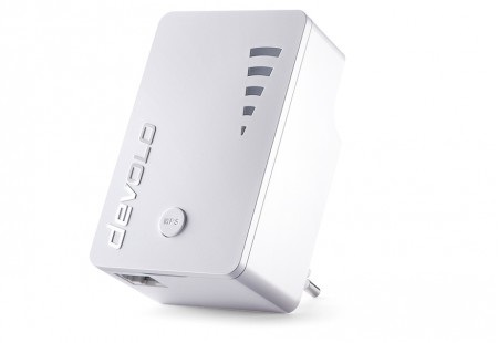 Devolo WiFi Repeater ac 1200 Mbps - Ripetitore, Amplificatore e Estensore WiFi con 1 Porta LAN Gigabit, WPS, Indicatore di Potenza, Funzione Access Point, Design Compatto, Bianco