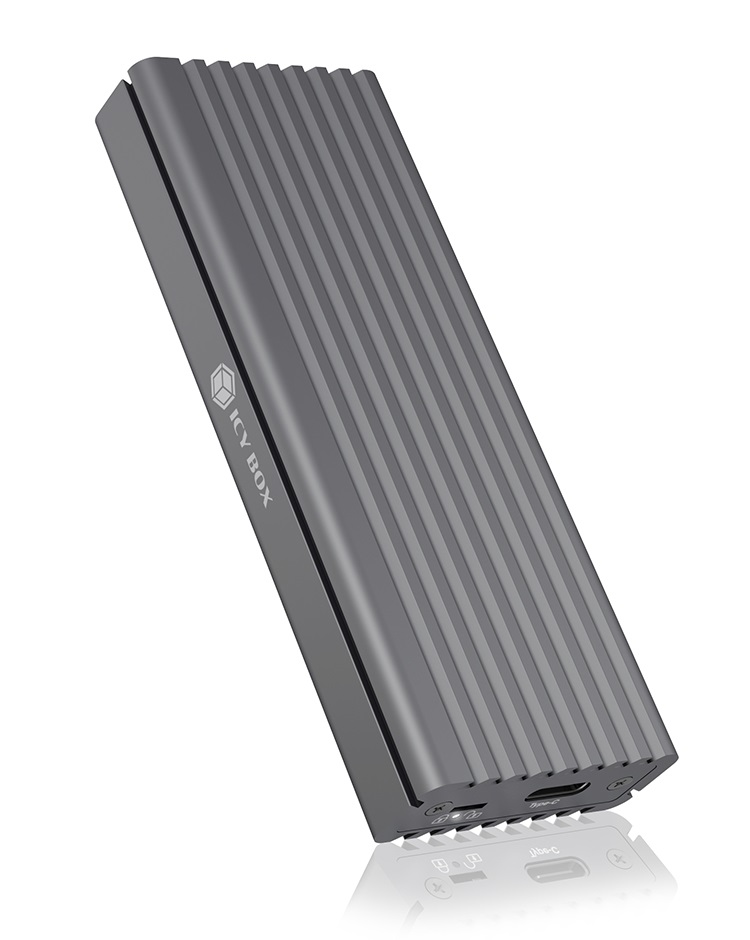 ICY BOX IB-1817M-C31 Enclosure SSD M.2 NVMe in Alluminio, USB 3.1 Type-C, Fino a 10 Gbit/s, Compatibile con SSD fino a 2TB