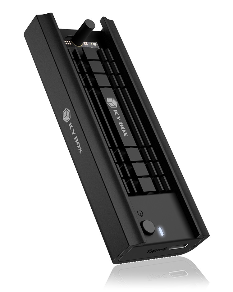 ICY BOX IB-180MC-C31 Docking Station per SSD M.2 NVMe e SATA, USB 3.2 Gen 2 Type-C, Alluminio, fino a 2 TB