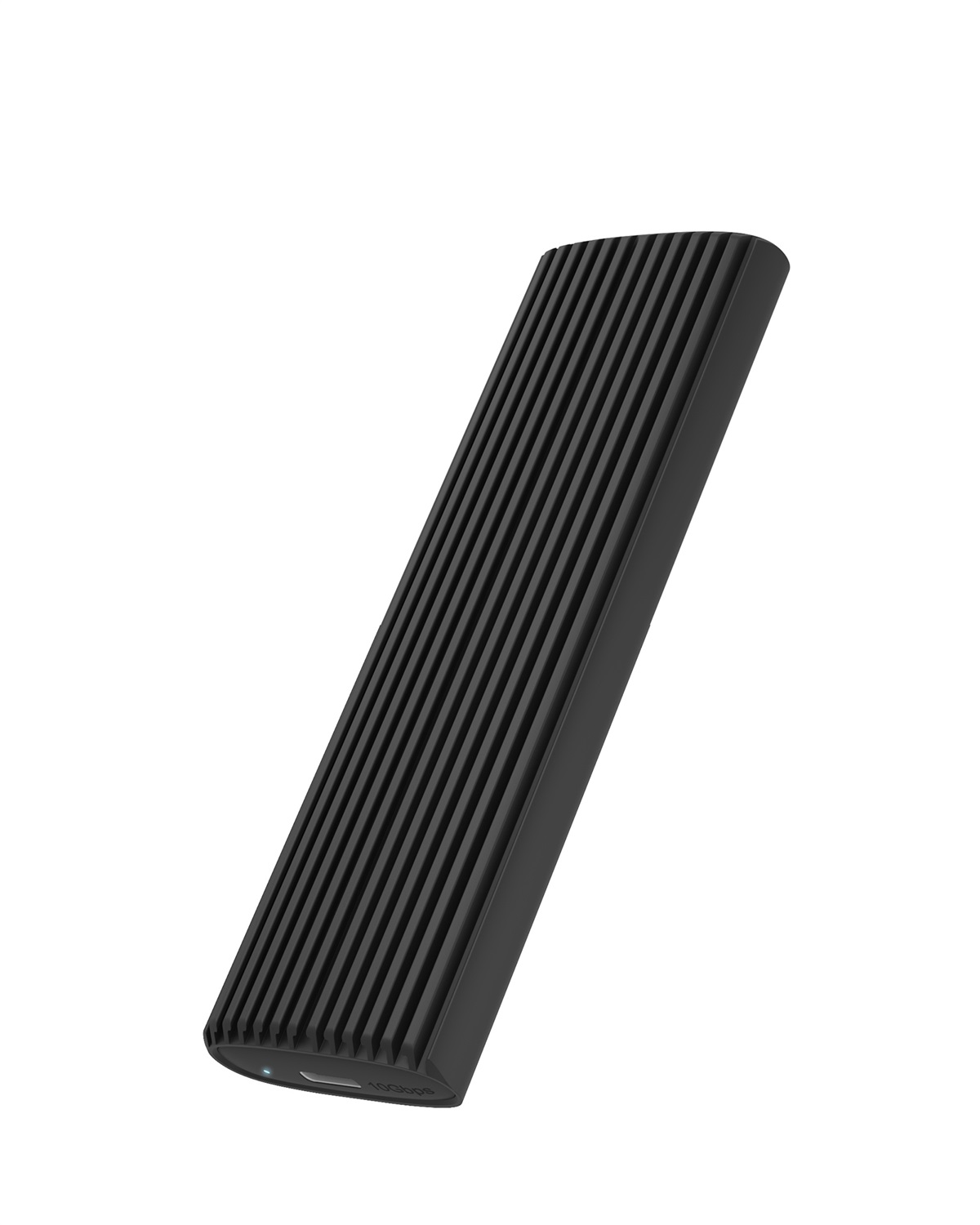 ICY BOX IB-1808MCT-CU31 Box Esterno SSD/NVMe M.2 in Alluminio Nero con USB 3.2, Tool-Free e Sistema di Raffreddamento