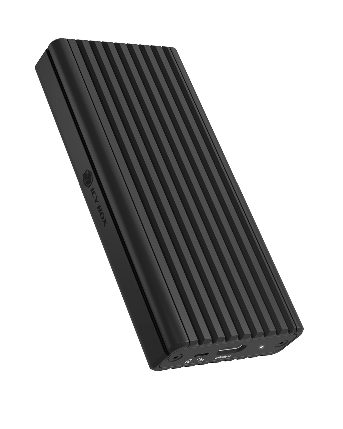 ICY BOX IB-1917M-C32a - Contenitore Esterno SSD M.2 NVMe USB-C 3.2 Gen 2x2, Nero