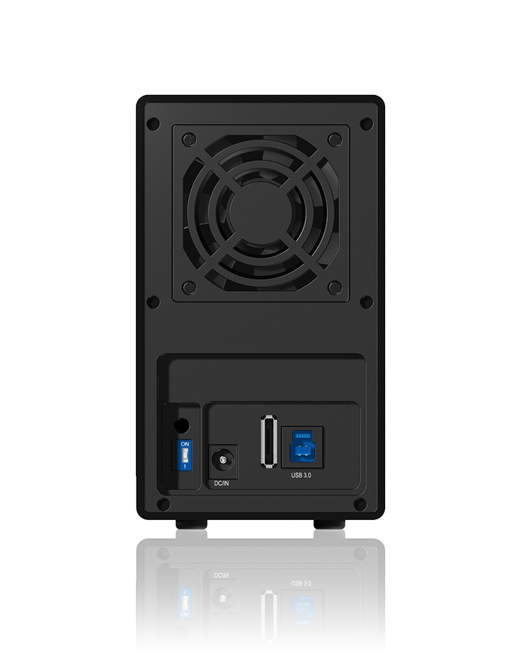 ICY BOX Contenitore Esterno a 2 Scomparti per Dischi Rigidi SATA con RAID 0/1, USB 3.0 e Ventola Intelligente