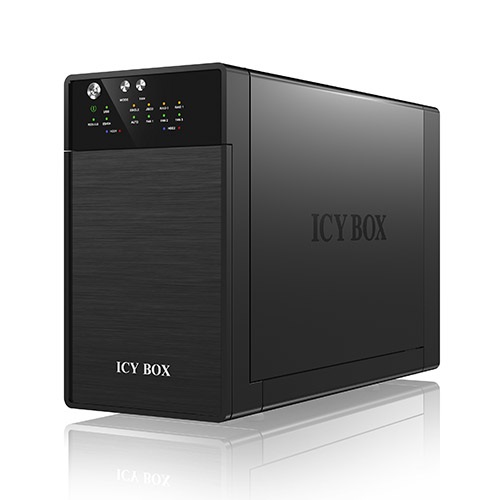ICY BOX Contenitore Esterno a 2 Scomparti per Dischi Rigidi SATA con RAID 0/1, USB 3.0 e Ventola Intelligente
