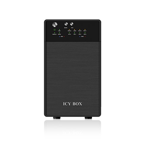 ICY BOX Contenitore Esterno a 2 Scomparti per Dischi Rigidi SATA con RAID 0/1, USB 3.0 e Ventola Intelligente