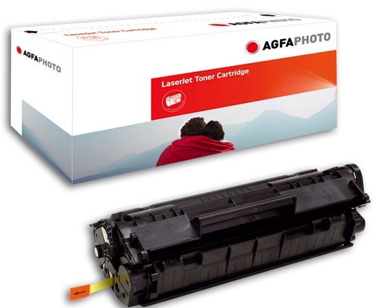 AgfaPhoto Q2612A Cartuccia Toner Nero - 1 pz, Resa ~2000-2300 Pagine, Compatibile con HP LaserJet