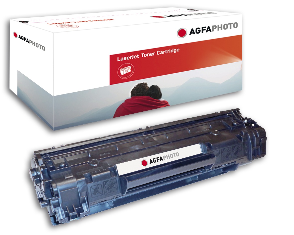 Agfa Photo APTHP285AE Cartuccia Toner Nero - 1600 Pagine, Compatibile con HP LaserJet P1102, P1102w, M1132 MFP e Altri