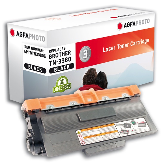 AgfaPhoto APTBTN3380E Cartuccia Toner Nero 1 pz - ~8000 Pagine, Compatibile con HL-5440D, HL-5450DN, HL-5470DW e altri