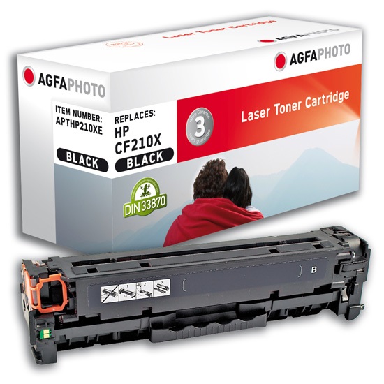 AgfaPhoto APTHP210XE Cartuccia Toner Nero - ~2400 Pagine, Compatibile con LaserJet Pro 200