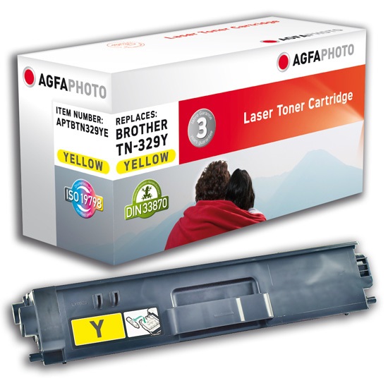 AgfaPhoto APTBTN329YE Cartuccia Toner Giallo 6000 Pagine 1 Pezzo