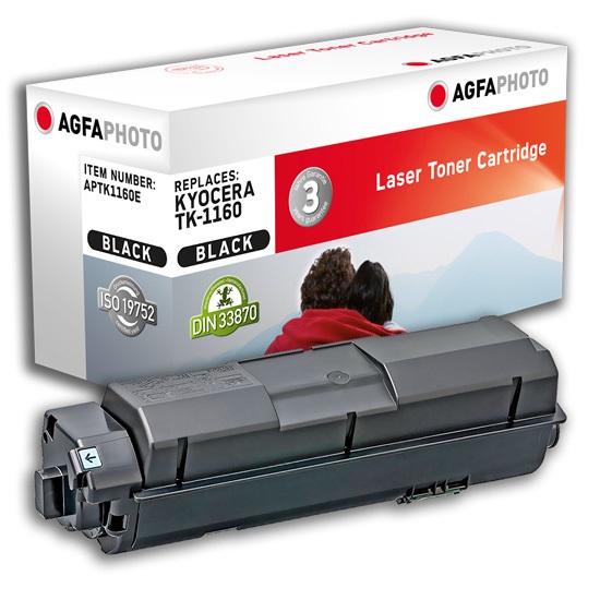AgfaPhoto APTK1160E Cartuccia Toner Nero Originale - Capacità di Stampa Fino a 7200 Pagine