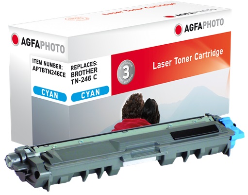 Agfa Photo APTBTN246CE Cartuccia Toner Ciano 1 Pz ~2200 Pagine Compatibile TN-246C