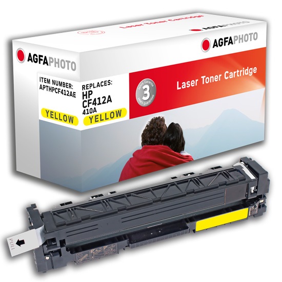 AgfaPhoto APTHPCF412AE Cartuccia Toner Giallo Originale - 1 pz, ~2300 Pagine, Compatibile con Color LaserJet Pro